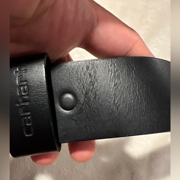Carhartt Journeyman Belt Black 34 Full Grain Leather Career Minimalist NWT - Picture 15 of 16